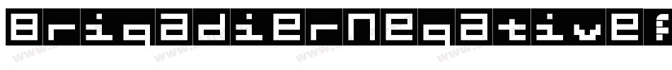 BrigadierNegative字体转换