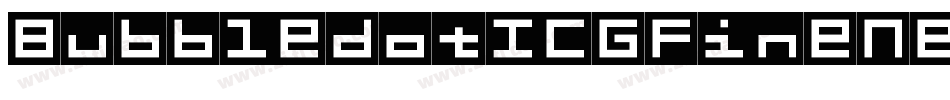 BubbledotICGFineNegative字体转换