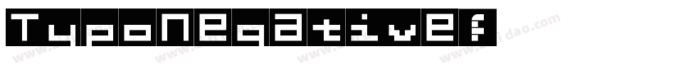 TypoNegative字体转换