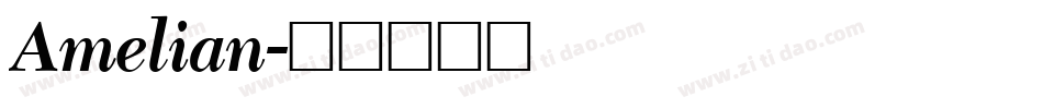 Amelian字体转换