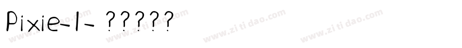 Pixie-1字体转换