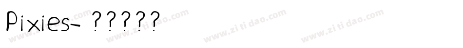 Pixies字体转换