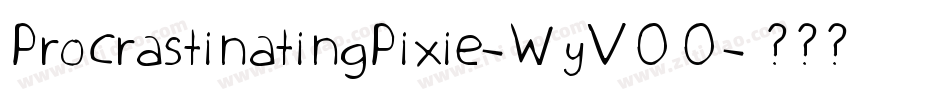 ProcrastinatingPixie-WyVOO字体转换