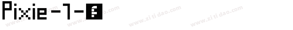 Pixie-1字体转换