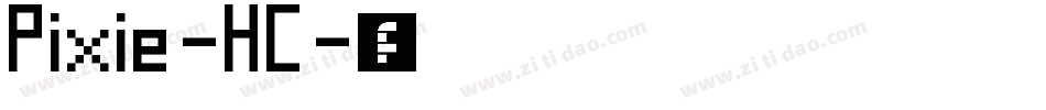 Pixie-HC字体转换