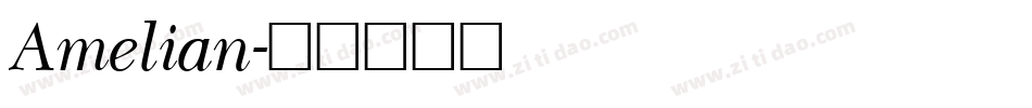 Amelian字体转换