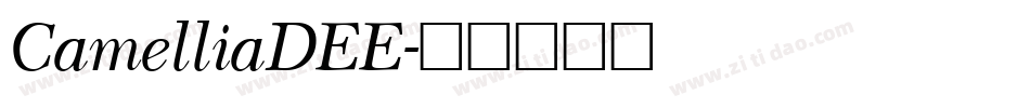 CamelliaDEE字体转换