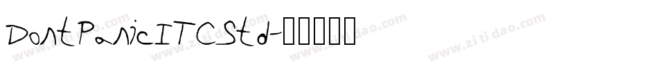 DontPanicITCStd字体转换