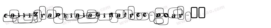 Calligraphialatinafree-PoAr字体转换