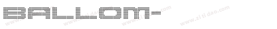 BALLOM字体转换