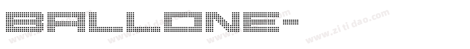 Ballone字体转换