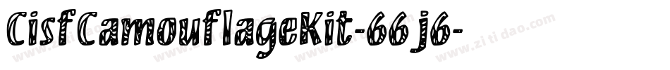 CisfCamouflageKit-66j6字体转换