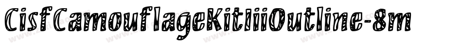 CisfCamouflageKitIiiOutline-8mrn字体转换