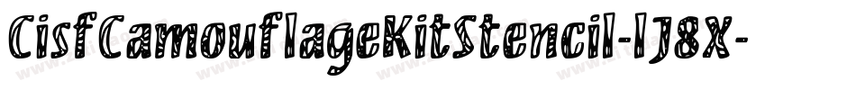 CisfCamouflageKitStencil-lJ8X字体转换