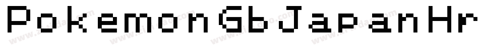 PokemonGbJapanHrregular-Bq93字体转换