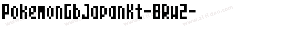 PokemonGbJapanKt-8Rw2字体转换