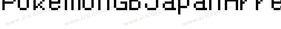 PokemonGbJapanHrregular-Bq93字体转换