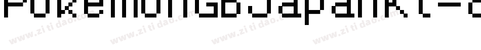 PokemonGbJapanKt-8Rw2字体转换
