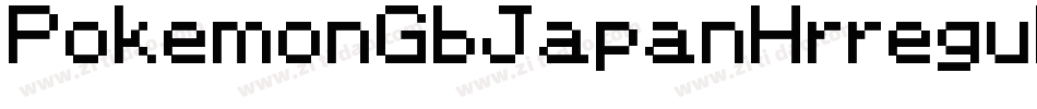 PokemonGbJapanHrregular-Bq93字体转换