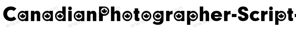CanadianPhotographer-Script字体转换