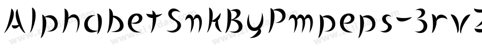 AlphabetSnkByPmpeps-3rvZ字体转换