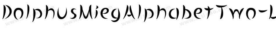 DolphusMiegAlphabetTwo-Lmv5字体转换