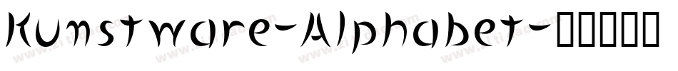 Kunstware-Alphabet字体转换