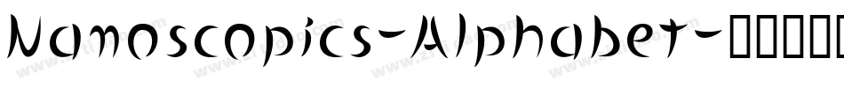 Nanoscopics-Alphabet字体转换