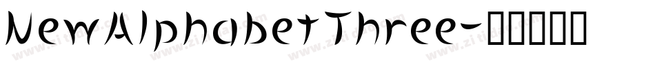 NewAlphabetThree字体转换