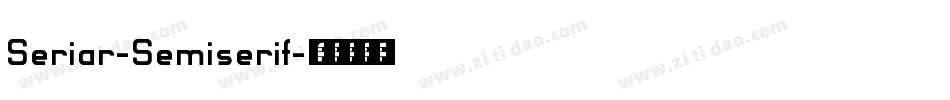 Seriar-Semiserif字体转换