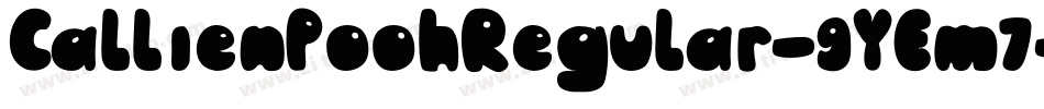 CallienPoohRegular-9YEm7字体转换