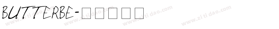 BUTTERBE字体转换