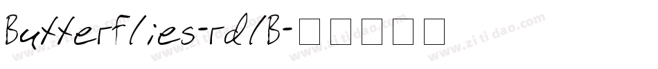 Butterflies-rdlB字体转换
