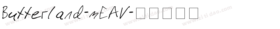 Butterland-mEAV字体转换