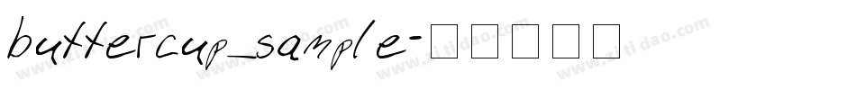 buttercup_sample字体转换
