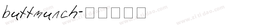 buttmunch字体转换