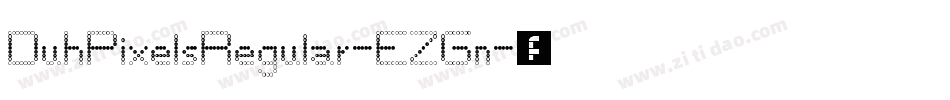 DuhPixelsRegular-EZGn字体转换