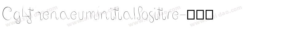 CgAthenaeumInitialPositive字体转换