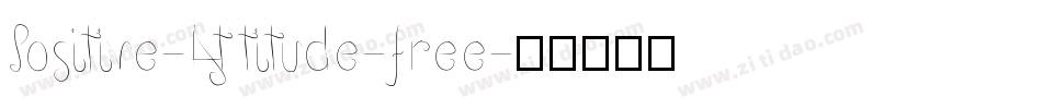 Positive-Attitude-free字体转换