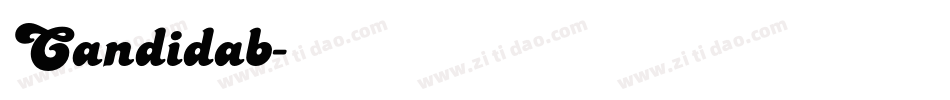 Candidab字体转换