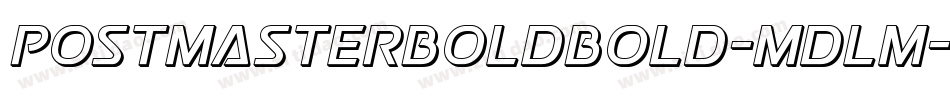PostmasterBoldBold-mdlm字体转换