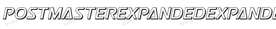 PostmasterExpandedExpanded-PeOd字体转换
