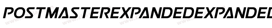 PostmasterExpandedExpanded-PeOd字体转换