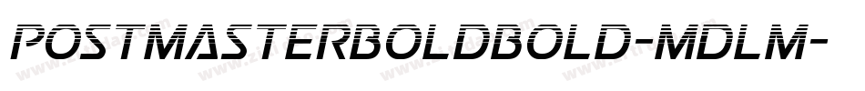 PostmasterBoldBold-mdlm字体转换