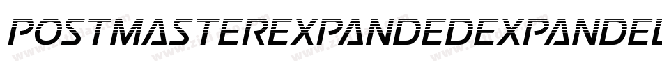 PostmasterExpandedExpanded-PeOd字体转换