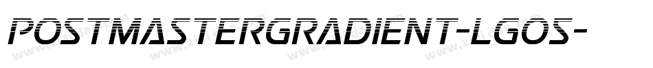 PostmasterGradient-LgO5字体转换
