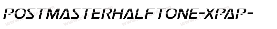 PostmasterHalftone-XpAP字体转换