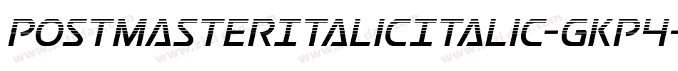PostmasterItalicItalic-gKp4字体转换