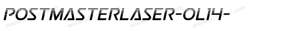 PostmasterLaser-oL14字体转换