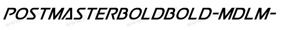PostmasterBoldBold-mdlm字体转换